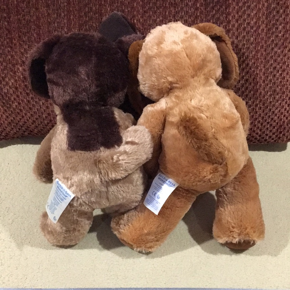 Plush Dog Toy Set - Brown and Tan - Picture 5 of 8